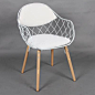 伊姆斯椅Eames Chair 餐椅时尚椅子 欧式宜家休闲椅 镂空铁网椅-淘宝网