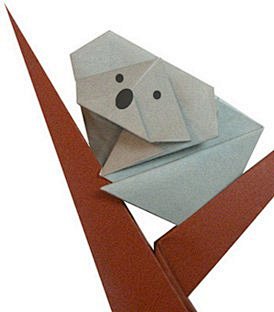 可爱的考拉折纸方法 动物折纸教程