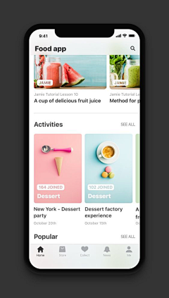 大宝荐采集到美食类APP