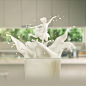 MILK KIDS : We made the following print just for fun and practicing with liquids, enjoy!