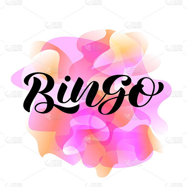 矢量插图。Bingo字母的旗帜或卡片。