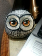 Grey+Owl+Rock+Pet+painted+rocks+by+Shelli+Bowler+by+Naturetrail