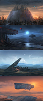 quick sci fi paintings by alex-ichim.deviantart.com on @deviantART: 