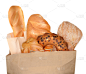 法式长棍面包,水平画幅,食品杂货,无人,蛋糕,超级市场,烘焙糕点,法式食品,纸板,商店
