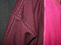 Nice stitches on a Viking-style kaftan Purple Coat-detail (2) by brigida_vadesbana, via Flickr