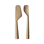 Aurelien Barbry设计的木制餐具系列，雕塑感很强。