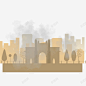 烟雾绕城高清素材 卡通 棕色 烟尘 雾霾城市 黄土 元素 免抠png 设计图片 免费下载 页面网页 平面电商 创意素材