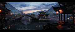 飘香大鸡腿采集到场景原画中国风