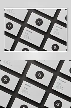 名片高雅商务风样机