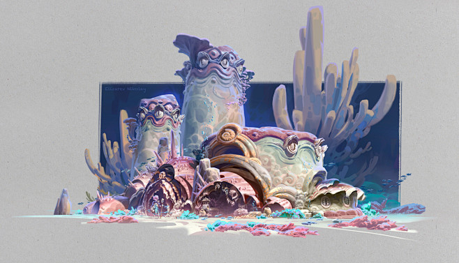 Underwater building ...