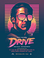 Drive: BBC Rescore : Poster design for the BBC Radio 1 rescore of DRIVE... curated by Zane Lowe. I created this unofficial poster in 3 colour-ways. It was available in extremely limited quantities.