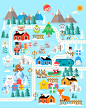 Xmasland Christmas characters design : Xmasland christmas characters design collection set. This year we want to do something special by illustrating 16 characters based on the theme of Christmas. Santa Claus, Snowman, Toy soldier, Angel, Gingerbread man,