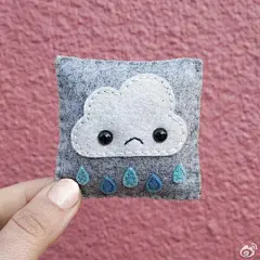 艺术家Becky Margraf的毛毡手作~超可爱的表情包！