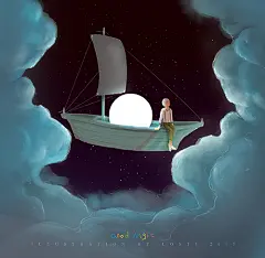 ：）-lost7_lost7，晚安，孤独星球_涂鸦王国插画