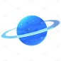 手绘星球开学季元素贴纸 