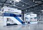 Sapphire Exhibition Stand 16x6x5 m : Exhibition Stand In Futuristic style for Dubai based Healthcare Company
