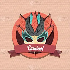 标签,化妆面具,华丽的,事件,请柬,贺卡,装饰,复古,庆祝