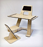 AZ desk by Guillaume Bouvet for Good Morning Design