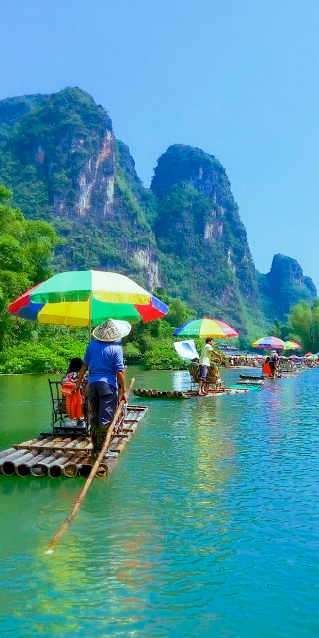 桂林 遇龙河竹筏