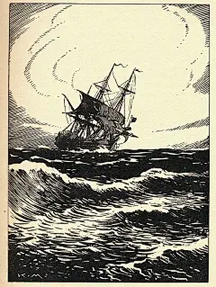 名著插图：《鲁滨逊漂流记》