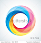 Abstract Infinite Loop Sign Template. Icon. 5 Pieces Shape 正版图片在线交易平台 - 海洛创意（HelloRF） - 站酷旗下品牌 - Shutterstock中国独家合作伙伴