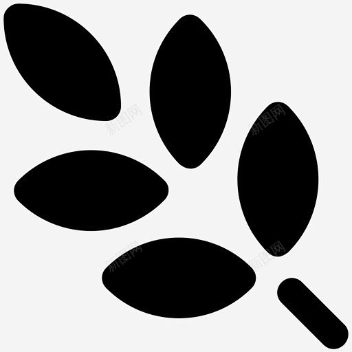 小麦穗物体燕麦图标 食物 icon 标识 标志 UI图标 设计图片 免费下载 页面网页 平面电商 创意素材-花瓣网
