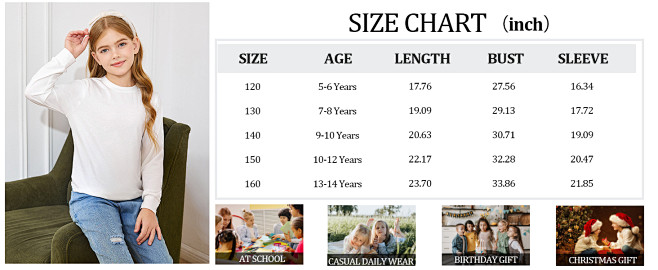 Girls Casual Long Sl...