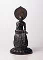 菩薩半跏像（复制品）
其原型为日本奈良中宫寺供奉的弥勒菩萨半跏思惟像，旧传名为如意轮观音，后通称为“菩萨半跏像”或“弥勒菩萨半跏思惟像”，是飞鸟时代（7世纪中）造像的巅峰之作，被指定为日本国宝。这个也是闻名世界的微笑之一 ​​​​