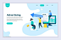 现代化平面设计着陆页模板 Flat Design Landing Page Templates