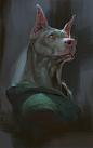 ArtStation - Mr doberman portrait, Rudy Siswanto