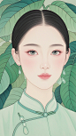 工笔画美女 (7)