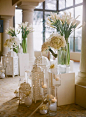 All-white #wedding ceremony decor with calla lilies | Brides.com