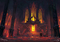 Demon's Souls - Flamelurker Chamber Concept, Pavel Goloviy : This location was completely redesigned for the game remake. Hopefully it gives a more spectacular stage for the Flamelurker boss fight and anticipates the magnificent Dragon God boss that playe