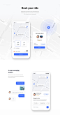 Ride Sharing Mobile App UI UX