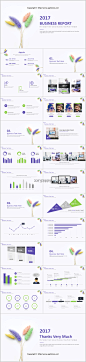 【小清新】简约商务通用报告模板-14 紫色