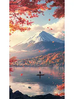 手机壁纸尺寸，秋天的富士山你去过吗？ - 小红书