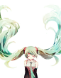 miku~  ﾊﾂﾉﾈ（可放大）  #初音# #二次元#