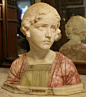 ：C. 1900 ITALIAN MARBLE SCULPTURE SIGNED G. BESFI