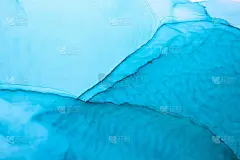 摘要海军蓝海洋海天水彩背景。靛蓝颜料的污渍和斑点，水波，豪华流体液体艺术壁纸