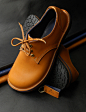 Tan leather shoes fully lined in Navy Blue Italian leather | Flickr – 相片分享！