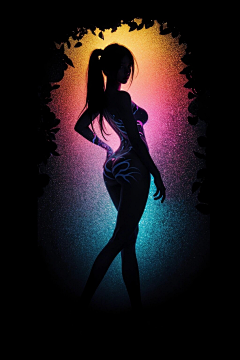 一位淑女采集到性感美女剪影