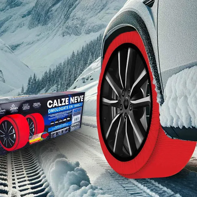 SUPER Grip Snow Socks – Textile Schneeketten (EN 16662-1) Für Auto, SUV & Transporter