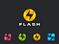 Sentavio logos dribbble flash