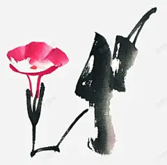 写意牵牛花 画集 元素 免抠png 设计图片 免费下载 页面网页 平面电商 创意素材