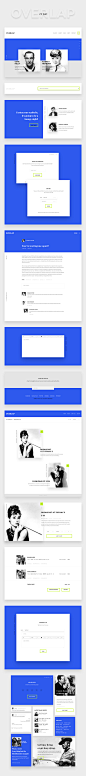 蓝色简约的WEB界面套装打包下载［PSD＋AI］ #UI#