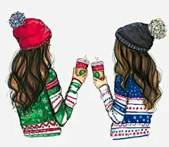 闺蜜插画 页面网页 平面电商 创意素材