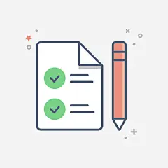 彩色手绘默认订单元素免抠素材_图宝宝 https://bao16.com 彩色 手绘 默认 订单 纹理 红色 铅笔 卡通图标 判断 对号