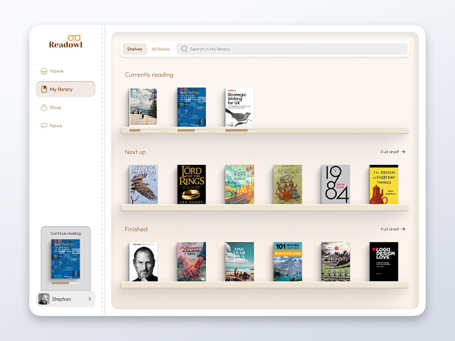 Digital books app by...