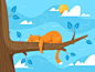 Reclining Cat