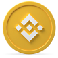 Binance_coin_front_glossy_s - 30款虚拟数字货币立体3D图标 Crypto 3D Pack